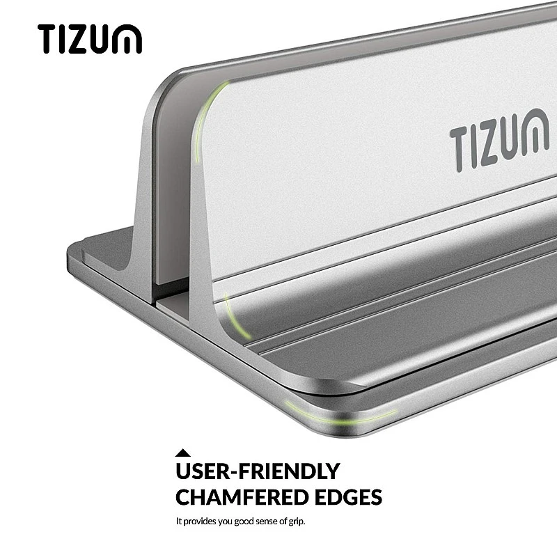 Tizum Vertical Laptop Stand for Desk with Adjustable Dock Width, Tizum Vertical Laptop Stand for Desk with Adjustable Dock Width,