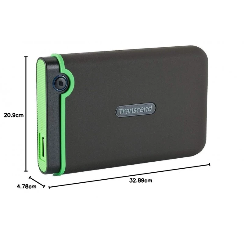 Transcend StoreJet 2TB USB 3.1 Gen 1 Compatible with PC, Mac, Tab, PS5 and Xbox,| RecoveRx Software |2.5" HDD | 3 Yrs. Warranty - TS2TSJ25M3S