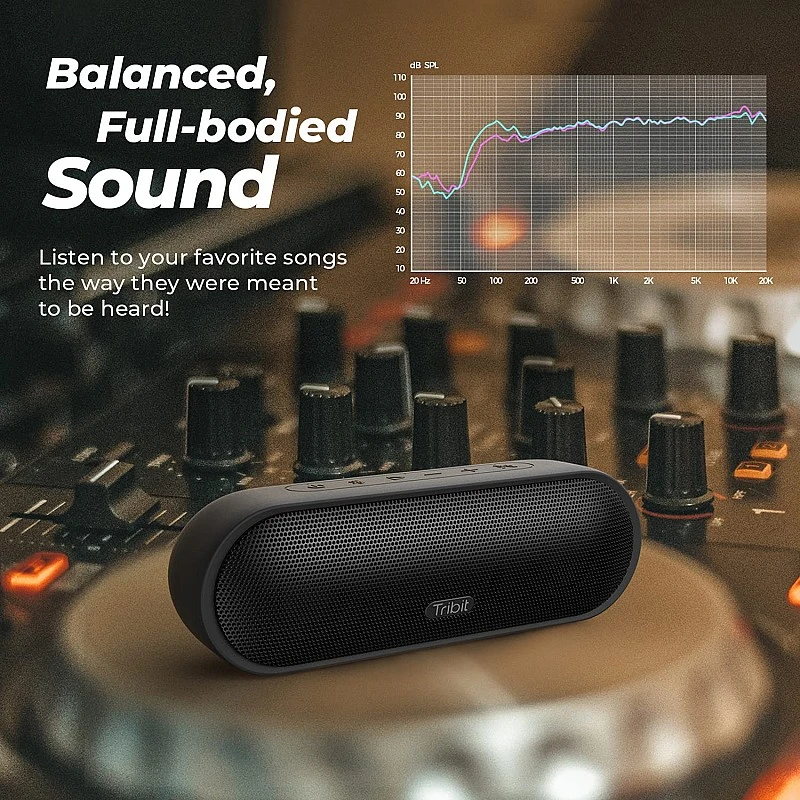 Tribit MaxSound Plus 24 Watt Wireless Bluetooth Portable Outdoor Speaker (black) Tribit MaxSound Plus 24 Watt Wireless Bluetooth Portable Outdoor Speaker (black)