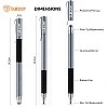 Tukzer 2-in-1 Capacitive Stylus Pen V2.0, Light Aluminum Body, Rubber Grip, for Touch Screen Devices, Smartphones, Tablets (Grey) Tukzer 2-in-1 Capacitive Stylus Pen V2.0, Light Aluminum Body, Rubber Grip, for Touch Screen Devices, Smartphones, Tablets (Grey)
