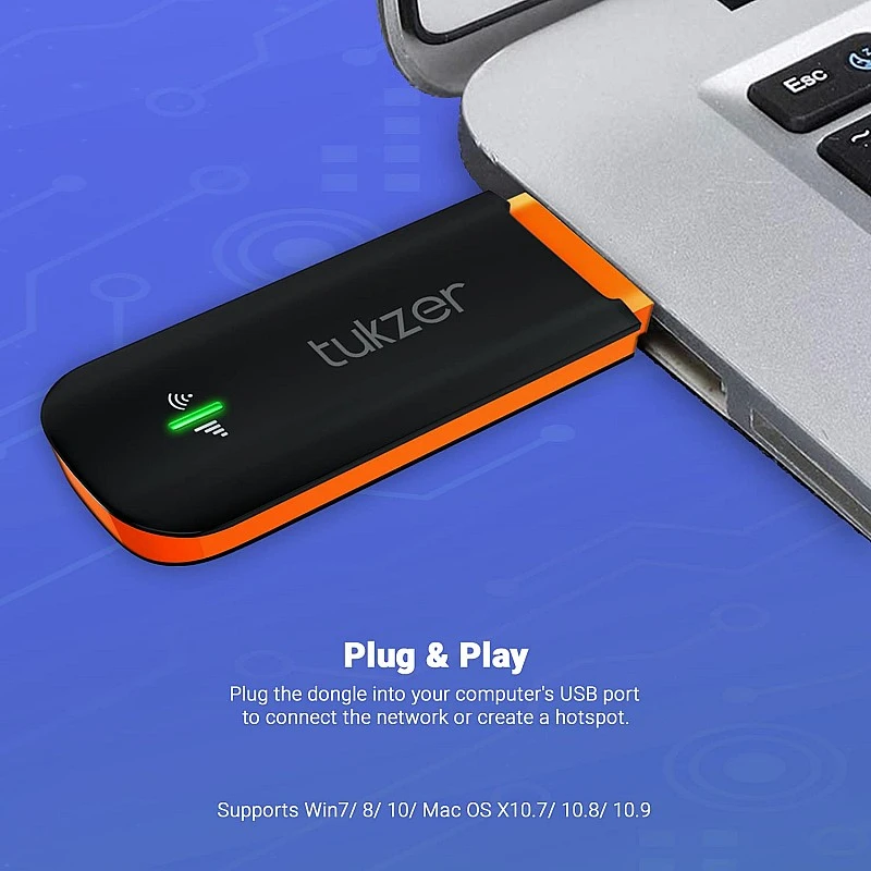 Tukzer 4G LTE Wireless USB Dongle Stick with up to 150Mbps Data Speed Black Tukzer 4G LTE Wireless USB Dongle Stick with up to 150Mbps Data Speed Black