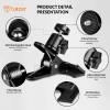Tukzer 8-Inch LED USB Selfie Ring Light with Clamp Mount 3 Light Modes 10 Level Brightness Tukzer 8-Inch LED USB Selfie Ring Light with Clamp Mount 3 Light Modes 10 Level Brightness