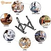 Tukzer Imported Laptop Stand Notebook Riser 6 Level Height Angle Adjustment 2X Stronger M-Shape Aluminum Laptop Tabel Stand Tukzer Imported Laptop Stand Notebook Riser 6 Level Height Angle Adjustment 2X Stronger M-Shape Aluminum Laptop Tabel Stand