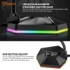 Tukzer USB Computer Microphone, RGB Mic, Omnidirectional Condenser Noise-Cancelling with On-Off Button, Plug & Play Desktop Laptop Mic (Black) 