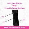 VEGA Pro Touch 1800-2000 Watts Professional Hair Dryer with 2 Detachable Nozzles (VHDP-02)- Black VEGA Pro Touch 1800-2000 Watts Professional Hair Dryer with 2 Detachable Nozzles (VHDP-02)- Black