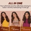 VEGA Pro Volumizer Hair Dryer,Tangle-Free Bristles,3 Heat/2 Speed Settings For Hair Style,Ceramic Tourmaline Coating Brush Head,One Step Styler,Hot Air Blow Dryer Brush For Women (Vhsd-02),1200 Watt VEGA Pro Volumizer Hair Dryer,Tangle-Free Bristles,3 Heat/2 Speed Settings For Hair Style,Ceramic Tourmaline Coating Brush Head,One Step Styler,Hot Air Blow Dryer Brush For Women (Vhsd-02),1200 Watt