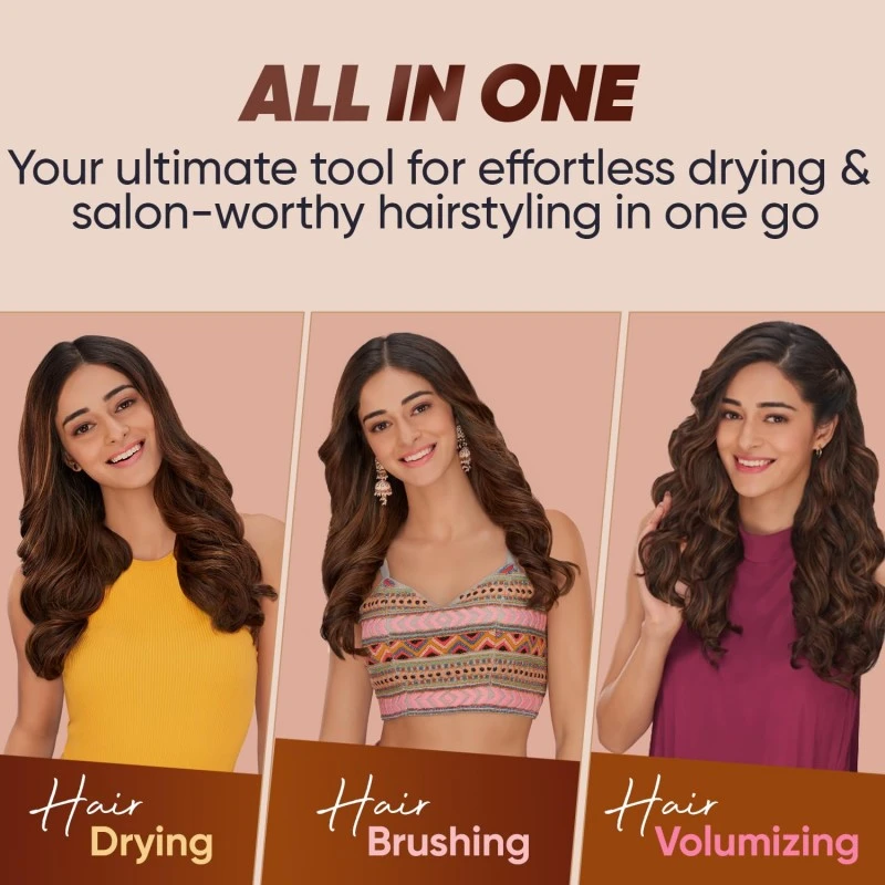 VEGA Pro Volumizer Hair Dryer,Tangle-Free Bristles,3 Heat/2 Speed Settings For Hair Style,Ceramic Tourmaline Coating Brush Head,One Step Styler,Hot Air Blow Dryer Brush For Women (Vhsd-02),1200 Watt VEGA Pro Volumizer Hair Dryer,Tangle-Free Bristles,3 Heat/2 Speed Settings For Hair Style,Ceramic Tourmaline Coating Brush Head,One Step Styler,Hot Air Blow Dryer Brush For Women (Vhsd-02),1200 Watt