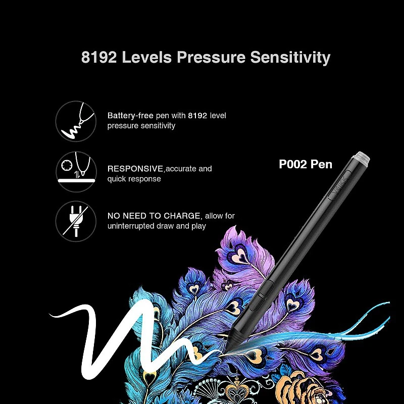 Veikk A15 Pro Graphic Drawing Tablet Support Windows Mac Android Mobile with Pressure Sensitivity Grey Veikk A15 Pro Graphic Drawing Tablet Support Windows Mac Android Mobile with Pressure Sensitivity Grey