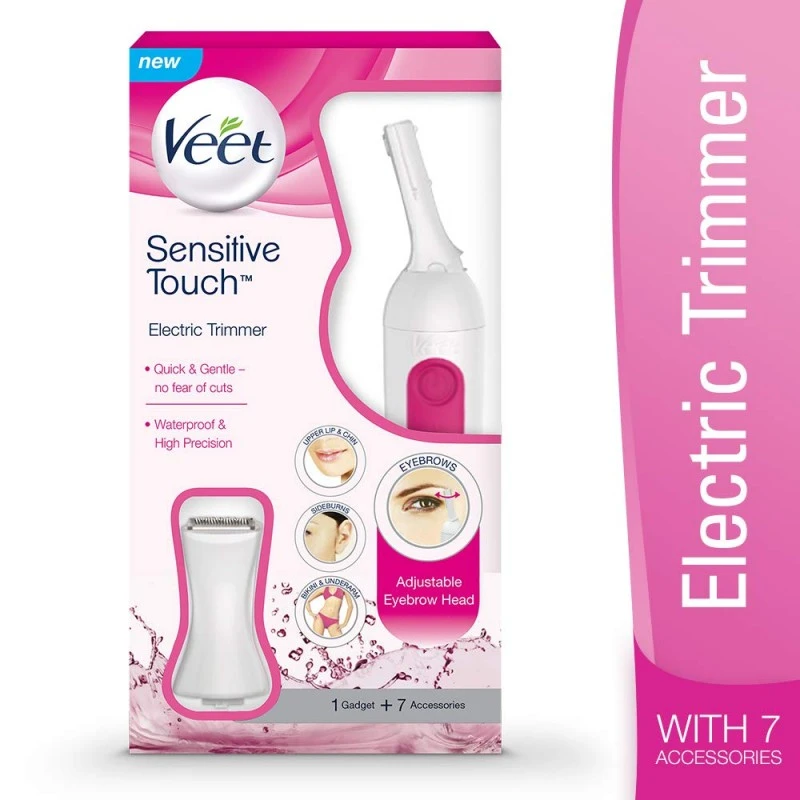 Veet Sensitive Touch Expert Trimmer for Face, Underarms and Bikini line – Battery & Carry Pouch included Veet Sensitive Touch Expert Trimmer for Face, Underarms and Bikini line – Battery & Carry Pouch included