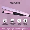 Vega K Shine Hair Straightener for Women with Keratin infused Plates for Minimise Hair Damage, Heat upto 200°C, Power Indicator Light, Rose Gold, (VHSH-28) Vega K Shine Hair Straightener for Women with Keratin infused Plates for Minimise Hair Damage, Heat upto 200°C, Power Indicator Light, Rose Gold, (VHSH-28)