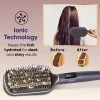 Vega LitStyle L1 Hair Straightener Brush for Women with DuoCare Technology, Ceramic Coated Bristles, Smart Memory Function, 5 Temperature Settings, Quick Heat-up, (VHSB-06), Blue Vega LitStyle L1 Hair Straightener Brush for Women with DuoCare Technology, Ceramic Coated Bristles, Smart Memory Function, 5 Temperature Settings, Quick Heat-up, (VHSB-06), Blue