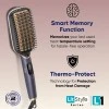 Vega LitStyle L1 Hair Straightener Brush for Women with DuoCare Technology, Ceramic Coated Bristles, Smart Memory Function, 5 Temperature Settings, Quick Heat-up, (VHSB-06), Blue Vega LitStyle L1 Hair Straightener Brush for Women with DuoCare Technology, Ceramic Coated Bristles, Smart Memory Function, 5 Temperature Settings, Quick Heat-up, (VHSB-06), Blue