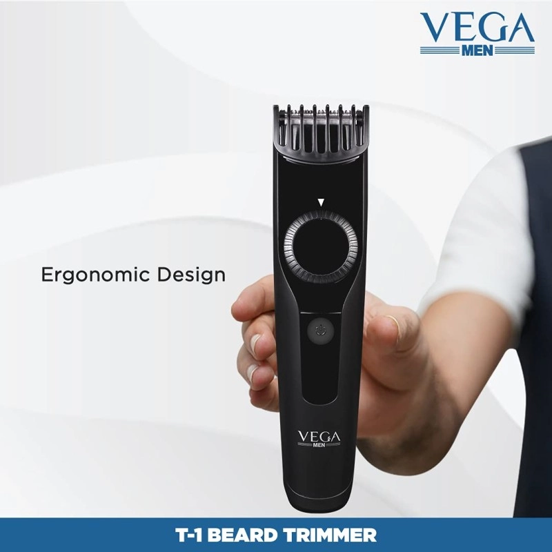 Vega Men T1 Beard Trimmer For Men With 40 Mins Run Time, Usb Charging & 23 Length Settings, (Vhth-18,Black).