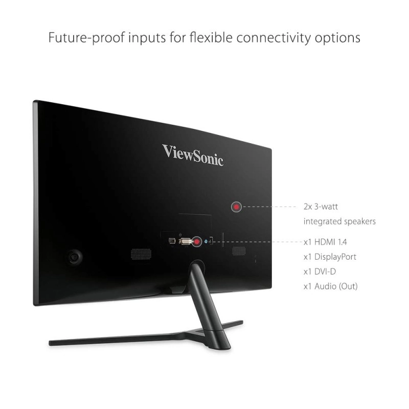 ViewSonic VX2458-C-MHD 60.96 cm 24 Inch Full HD LED 1080p 1ms Curved Gaming Monitor HDMI-DP ViewSonic VX2458-C-MHD 60.96 cm 24 Inch Full HD LED 1080p 1ms Curved Gaming Monitor HDMI-DP