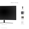 ViewSonic VX2458-C-MHD 60.96 cm 24 Inch Full HD LED 1080p 1ms Curved Gaming Monitor HDMI-DP ViewSonic VX2458-C-MHD 60.96 cm 24 Inch Full HD LED 1080p 1ms Curved Gaming Monitor HDMI-DP