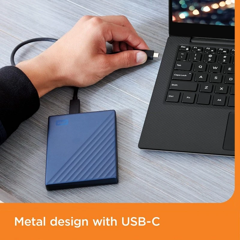 WD Western Digital 4TB My Passport Ultra Portable Hard Disk Metal Drive, USB-C & USB 3.1 with Automatic Backup,Password Protection, Compatible with Windows&Mac, External HDD-Blue WD Western Digital 4TB My Passport Ultra Portable Hard Disk Metal Drive, USB-C & USB 3.1 with Automatic Backup,Password Protection, Compatible with Windows&Mac, External HDD-Blue