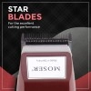 Wahl 01400-0016 Corded Steel Moser Classic Professional Hair Clipper; 0.7-3 mm; Stainless steel Star Blades for precision cutting; Red Wahl 01400-0016 Corded Steel Moser Classic Professional Hair Clipper; 0.7-3 mm; Stainless steel Star Blades for precision cutting; Red