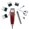 Wahl 01400-0016 Corded Steel Moser Classic Professional Hair Clipper; 0.7-3 mm; Stainless steel Star Blades for precision cutting; Red Wahl 01400-0016 Corded Steel Moser Classic Professional Hair Clipper; 0.7-3 mm; Stainless steel Star Blades for precision cutting; Red