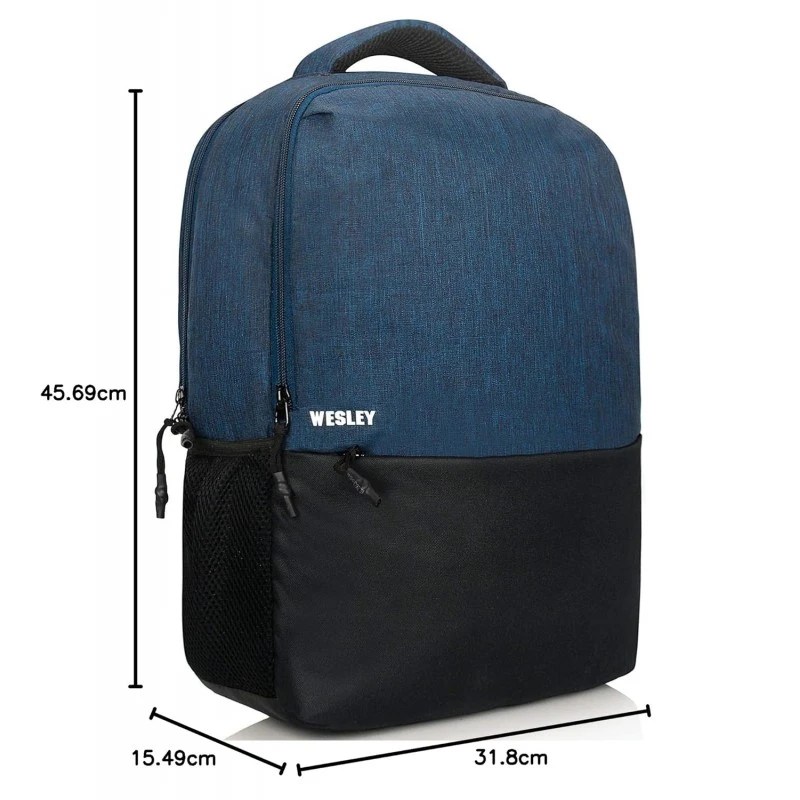 Wesley Milestone 2.0 Casual Waterproof Laptop Backpack/Office Bag/School Bag/College Bag/Travel Backpack (Dimensions:13x18 inches) (Compatible with 39.62cm(15.6inch Laptop) 30 L Wesley Milestone 2.0 Casual Waterproof Laptop Backpack/Office Bag/School Bag/College Bag/Travel Backpack (Dimensions:13x18 inches) (Compatible with 39.62cm(15.6inch Laptop) 30 L