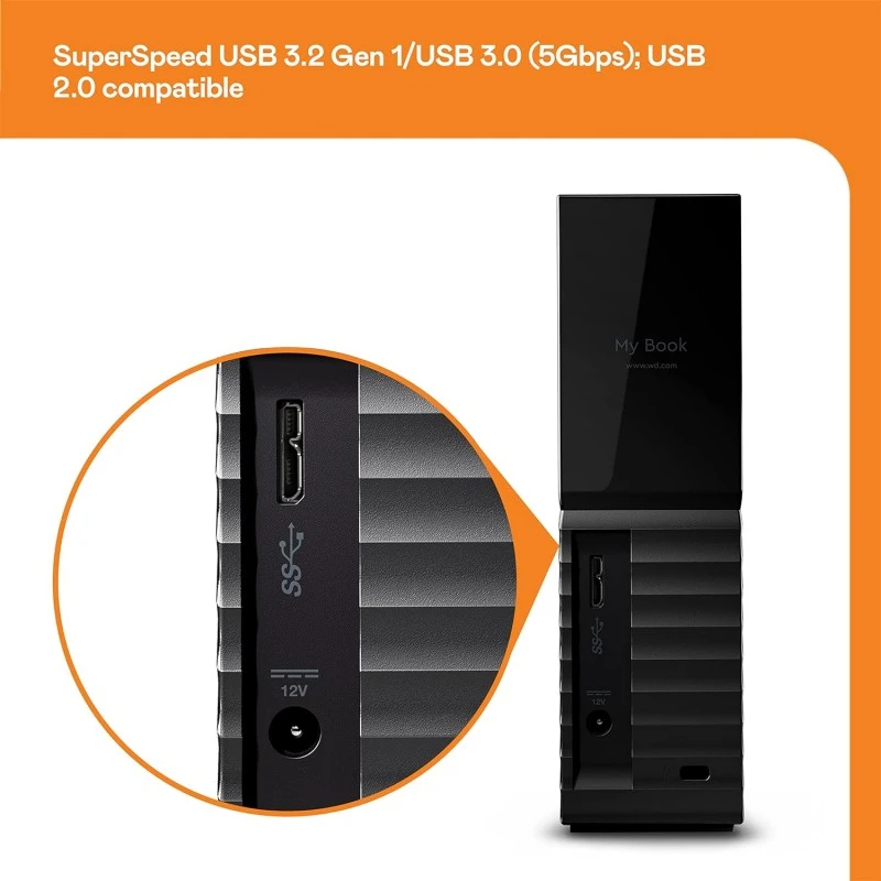 Western Digital WD 16TB My Book Desktop External Hard Disk Drive-3.5Inch, USB 3.0 with Automatic Backup,256 Bit AES Hardware Encryption,Password Protection,Compatible with Windows&Mac, Portable HDD Western Digital WD 16TB My Book Desktop External Hard Disk Drive-3.5Inch, USB 3.0 with Automatic Backup,256 Bit AES Hardware Encryption,Password Protection,Compatible with Windows&Mac, Portable HDD