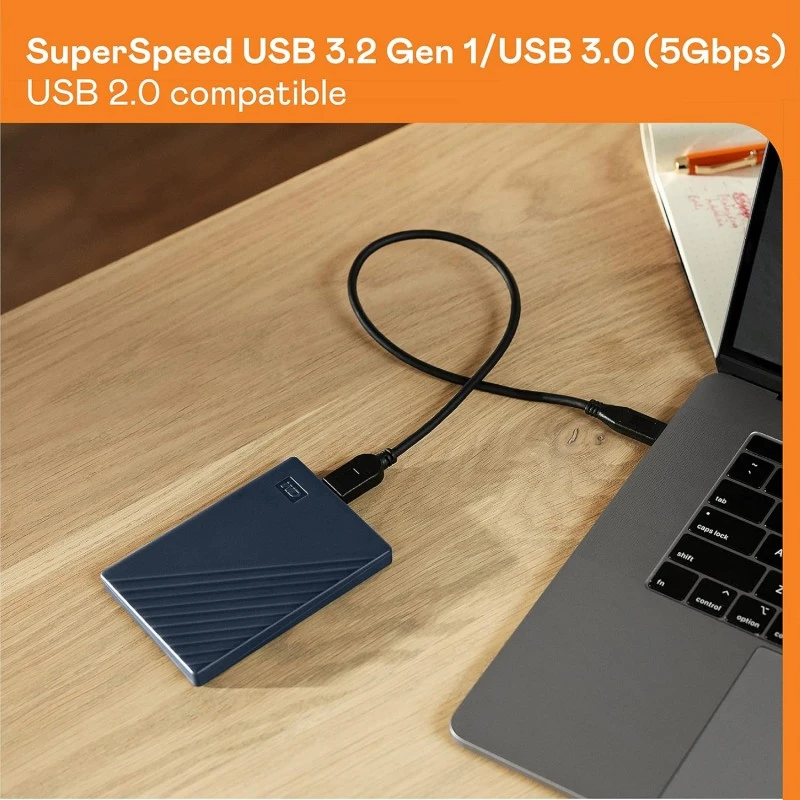 Western Digital WD 5TB My Passport for Mac - Portable Hard Disk Drive, USB 3.0 & Type C USB Adapter, Compatible with Mac, Time Machine Ready & Password Protection, External HDD (WDBA2F0050BBL-WESN) Western Digital WD 5TB My Passport for Mac - Portable Hard Disk Drive, USB 3.0 & Type C USB Adapter, Compatible with Mac, Time Machine Ready & Password Protection, External HDD (WDBA2F0050BBL-WESN)