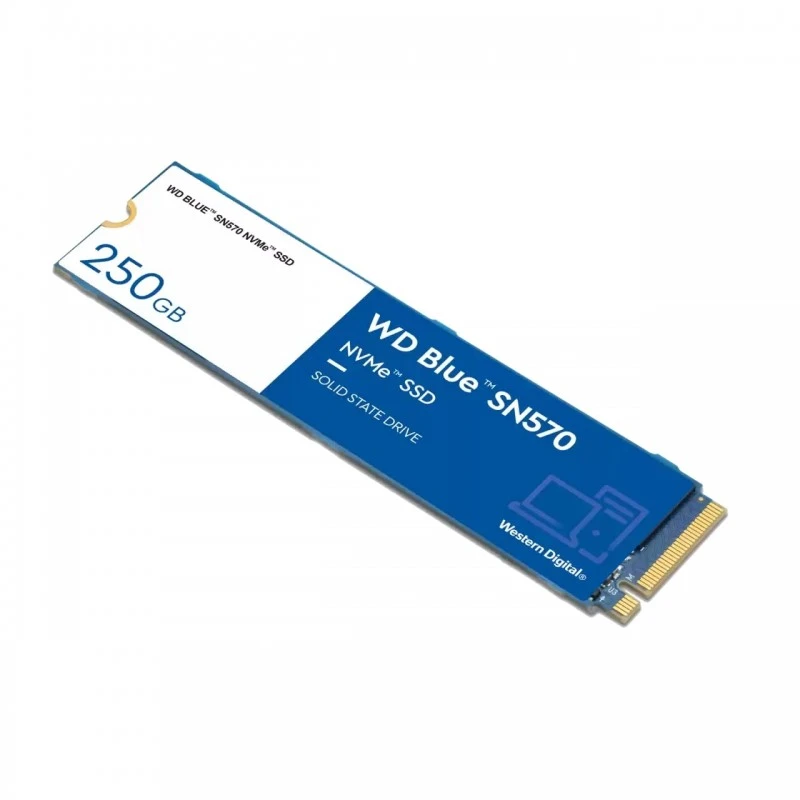 Western Digital WD Blue SN570 NVMe 250GB, Upto 3300MB/s, with Free 1 Month Adobe Creative Cloud Subscription, 5 Y Warranty, PCIe Gen 3 NVMe M.2 (2280), Internal Solid State Drive (SSD) (WDS250G3B0C) Western Digital WD Blue SN570 NVMe 250GB, Upto 3300MB/s, with Free 1 Month Adobe Creative Cloud Subscription, 5 Y Warranty, PCIe Gen 3 NVMe M.2 (2280), Internal Solid State Drive (SSD) (WDS250G3B0C)