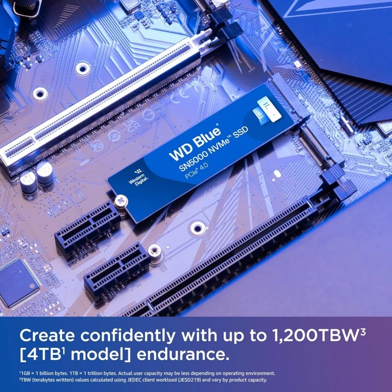 Western Digital WD Blue SN570 NVMe 250GB, Upto 3300MB/s, with Free 1 Month Adobe Creative Cloud Subscription, 5 Y Warranty, PCIe Gen 3 NVMe M.2 (2280), Internal Solid State Drive (SSD) (WDS250G3B0C) Western Digital WD Blue SN570 NVMe 250GB, Upto 3300MB/s, with Free 1 Month Adobe Creative Cloud Subscription, 5 Y Warranty, PCIe Gen 3 NVMe M.2 (2280), Internal Solid State Drive (SSD) (WDS250G3B0C)