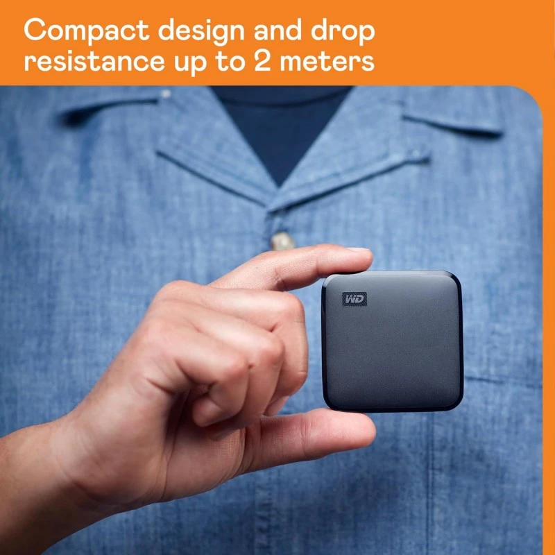 Western Digital Wd 1Tb Elements Portable SSD, 400Mb/S R, Upto 2 Meter Drop Protection, PC & Mac Compatible, 3 Y Warranty (BAYN0010BBK-WESN) Western Digital Wd 1Tb Elements Portable SSD, 400Mb/S R, Upto 2 Meter Drop Protection, PC & Mac Compatible, 3 Y Warranty (BAYN0010BBK-WESN)