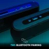 Wings Centerstage 110, 20W Soundbar, with Built-in Mobile Holder, 5.0 Bluetooth, Aux Input and 6 Hours Playtime Wings Centerstage 110, 20W Soundbar, with Built-in Mobile Holder, 5.0 Bluetooth, Aux Input and 6 Hours Playtime