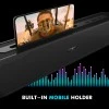 Wings Centerstage 110, 20W Soundbar, with Built-in Mobile Holder, 5.0 Bluetooth, Aux Input and 6 Hours Playtime Wings Centerstage 110, 20W Soundbar, with Built-in Mobile Holder, 5.0 Bluetooth, Aux Input and 6 Hours Playtime
