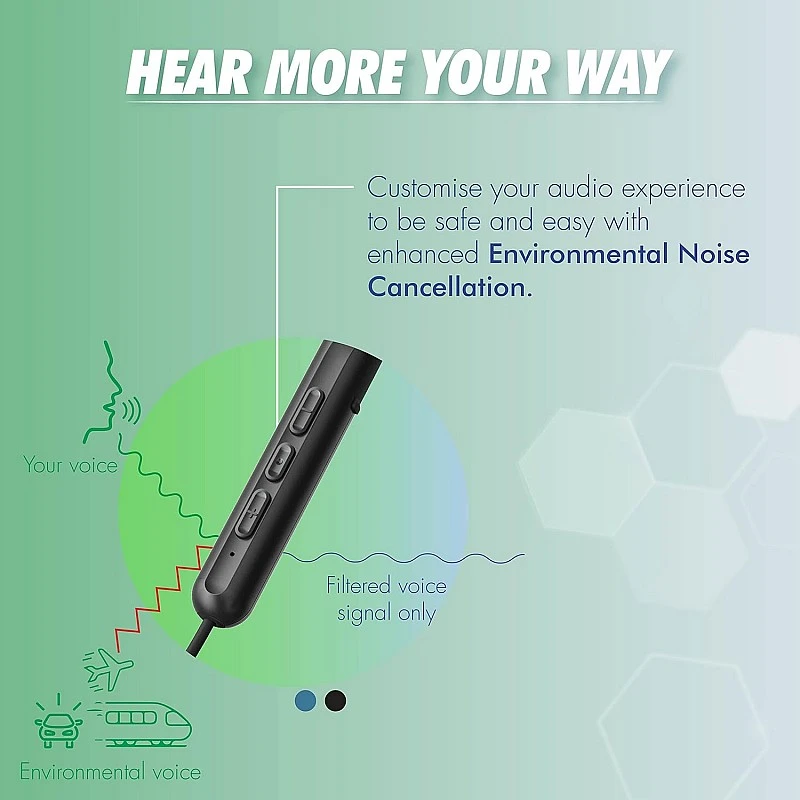Wings Sling100, Bluetooth Wireless In Ear Earphones With Mic 5.1 Environmental Noise Cancellation, Vibration Alert 20 Hours Playtime - Black, (Wl-Sling100-Blk) Wings Sling100, Bluetooth Wireless In Ear Earphones With Mic 5.1 Environmental Noise Cancellation, Vibration Alert 20 Hours Playtime - Black, (Wl-Sling100-Blk)
