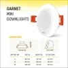 Wipro Garnet 3W Led Mini Downlight|Warm White (2700K)|Compact Design with 120° Beam Angle|Recessed Down Light for False Ceiling|Cutout-2.3 Inch|Pack of 2 Wipro Garnet 3W Led Mini Downlight|Warm White (2700K)|Compact Design with 120° Beam Angle|Recessed Down Light for False Ceiling|Cutout-2.3 Inch|Pack of 2
