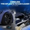 Woscherr 578 2in1 Tyre Inflator for Car & Car Vacuum Cleaner, DC12V|150 PSI Air Pump for Car Tyre|120 Watt Car Vacuum Cleaner High Power 5500PA Handheld & LED Light, Long Power Chord for Wet/Dry Use Woscherr 578 2in1 Tyre Inflator for Car & Car Vacuum Cleaner, DC12V|150 PSI Air Pump for Car Tyre|120 Watt Car Vacuum Cleaner High Power 5500PA Handheld & LED Light, Long Power Chord for Wet/Dry Use