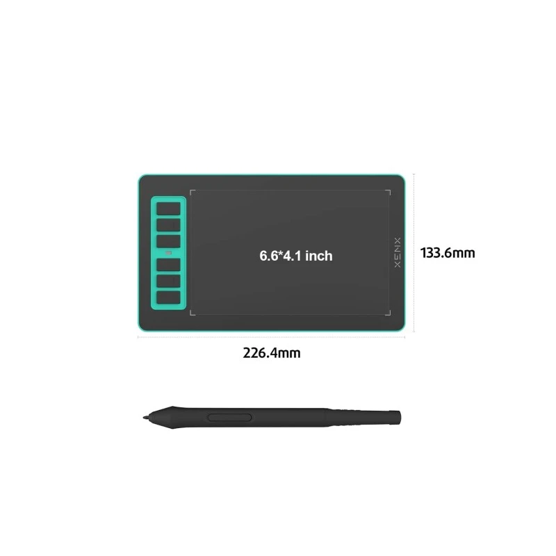 XENX P1640 Digital Graphics Tablet (6x4 inch, 6 Shortcut Keys, 8192 Pressure Levels,Battery-Free, Windows, MacOS and Android Supported) Drawing Pen Tablet for Digital Art & Education XENX P1640 Digital Graphics Tablet (6x4 inch, 6 Shortcut Keys, 8192 Pressure Levels,Battery-Free, Windows, MacOS and Android Supported) Drawing Pen Tablet for Digital Art & Education