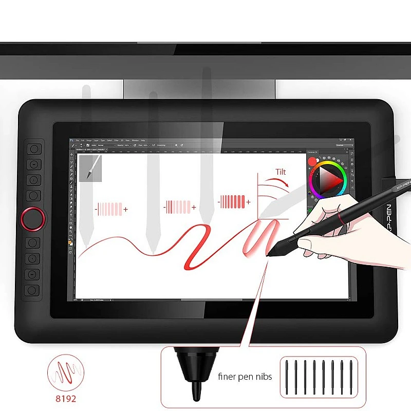 XP Pen Artist 13.3 Pro 11.56 x 6.5 inch Graphics Tablet Black Connectivity-USB XP Pen Artist 13.3 Pro 11.56 x 6.5 inch Graphics Tablet Black Connectivity-USB
