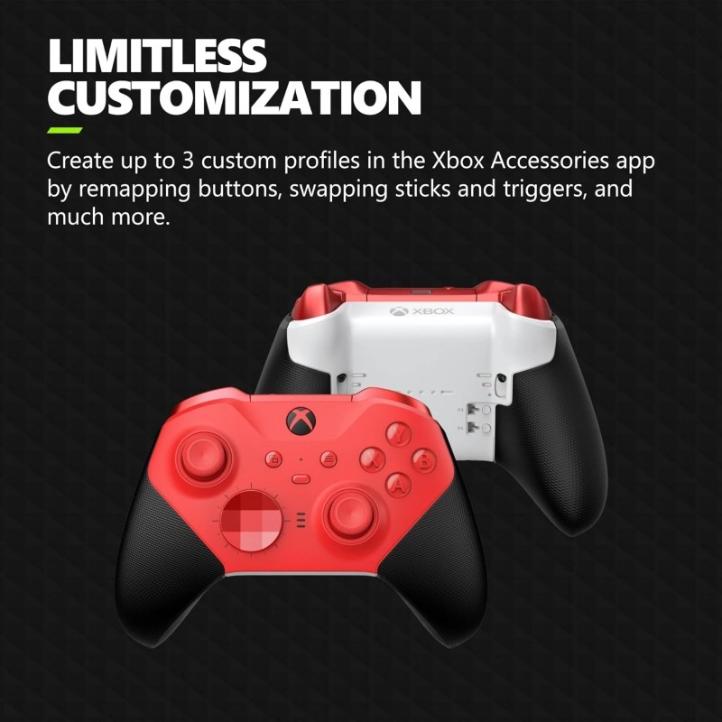 Xbox Elite Series 2 Core Wireless Gaming Controller – Black – Xbox Series X|S, Xbox One, Windows PC, Android, and iOS