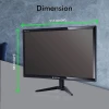 ZEBRONICS A22FHD LED (21.5") (54.61 cm) LED 1920x1080 Pixels FHD Resolution Monitor with HDMI + VGA Dual Input, Built-in Speaker, Wall Mount Facility, max 220 Nits Brightness, Black ZEBRONICS A22FHD LED (21.5") (54.61 cm) LED 1920x1080 Pixels FHD Resolution Monitor with HDMI + VGA Dual Input, Built-in Speaker, Wall Mount Facility, max 220 Nits Brightness, Black