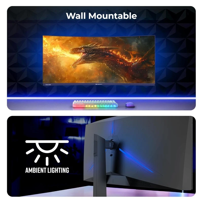 ZEBRONICS N24A 24"(60.4 cm) Gaming Monitor, FHD 1920x1080, IPS-Antiglare Display, 280Nits, 180Hz, 1ms MPRT, HDR10, 99% sRGB, Adaptive Sync, 1 x DP | 1 x HDMI | 1 x 3.5mm ZEBRONICS N24A 24"(60.4 cm) Gaming Monitor, FHD 1920x1080, IPS-Antiglare Display, 280Nits, 180Hz, 1ms MPRT, HDR10, 99% sRGB, Adaptive Sync, 1 x DP | 1 x HDMI | 1 x 3.5mm