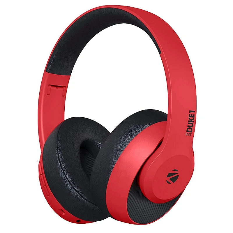ZEBRONICS Zeb-DUKE1 Wireless 5.0 Headphone with 34Hrs* Battery Backup, Dual Pairing, Media & Volume Control h mic (Orange with Grey) ZEBRONICS Zeb-DUKE1 Wireless 5.0 Headphone with 34Hrs* Battery Backup, Dual Pairing, Media & Volume Control h mic (Orange with Grey)