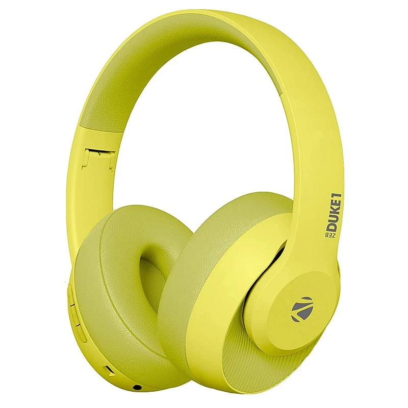 ZEBRONICS Zeb-DUKE1 Wireless 5.0 Headphone with 34Hrs* Battery Backup, Dual Pairing, Media & Volume Control h mic (Orange with Grey) ZEBRONICS Zeb-DUKE1 Wireless 5.0 Headphone with 34Hrs* Battery Backup, Dual Pairing, Media & Volume Control h mic (Orange with Grey)