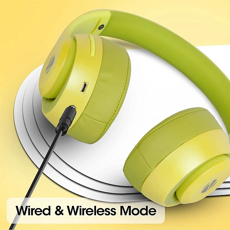 ZEBRONICS Zeb-DUKE1 Wireless 5.0 Headphone with 34Hrs* Battery Backup, Dual Pairing, Media & Volume Control h mic (Orange with Grey) ZEBRONICS Zeb-DUKE1 Wireless 5.0 Headphone with 34Hrs* Battery Backup, Dual Pairing, Media & Volume Control h mic (Orange with Grey)
