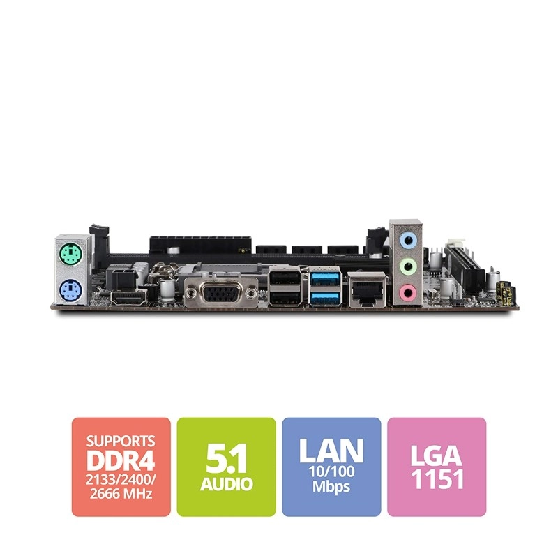 Zebronics Zeb H110-D4 LGA 1151 Socket Motherboard
