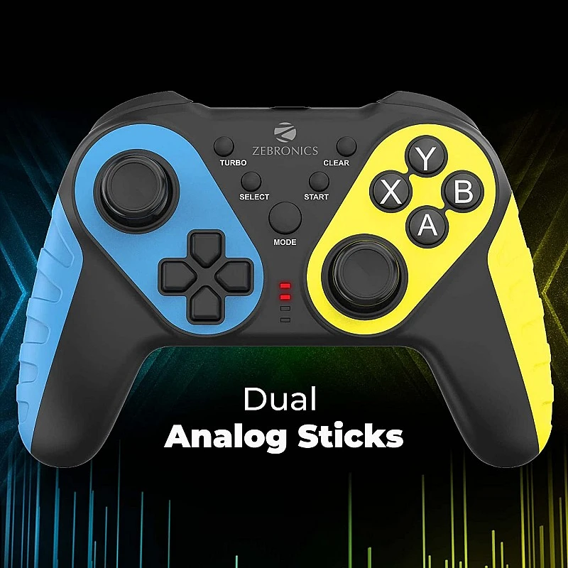 ZEBRONICS Zeb-MAX Play Windows Compatible 2.4GHz Wireless Gamepad ZEBRONICS Zeb-MAX Play Windows Compatible 2.4GHz Wireless Gamepad