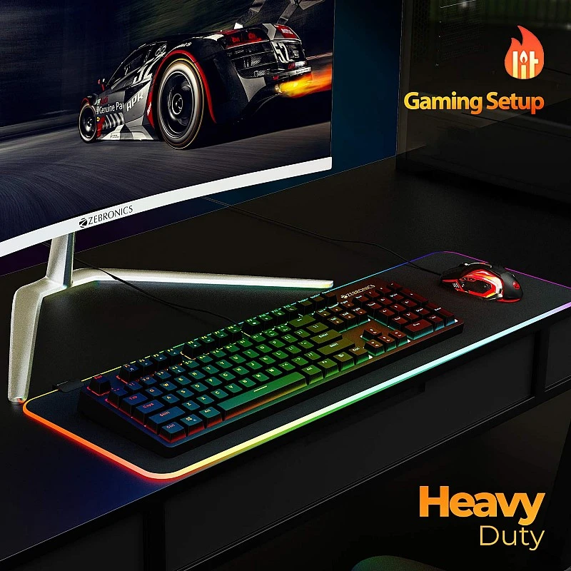 Zebronics Zeb-Max Plus V2 Premium Mechanical Keyboard with 104 Tactile Switch Keys Zebronics Zeb-Max Plus V2 Premium Mechanical Keyboard with 104 Tactile Switch Keys
