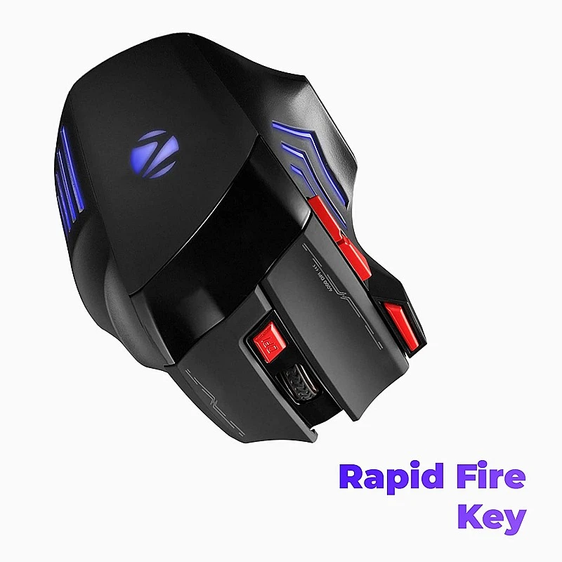 ZEBRONICS Zeb-Reaper 2.4GHz Wireless Gaming Mouse with USB Nano Receiver Black ZEBRONICS Zeb-Reaper 2.4GHz Wireless Gaming Mouse with USB Nano Receiver Black