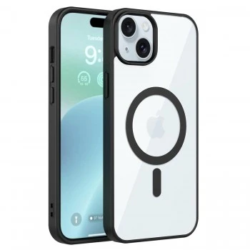 Zapcase Back Case Cover for iPhone 15 | Compatible for iPhone 15 Back Cover | Scratch-Resistant Back Cover | Black