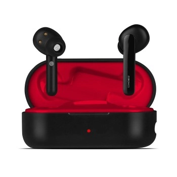 Zebronics Sound Bomb Supporting Bluetooth 5.0 TWS Earphones with Touch Control with Portable Charging case (Red+Black)