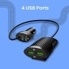 Zebronics ZEB-CC514AE Dual Port Front Back seat car Charger That Comes with Fast Charge Zebronics ZEB-CC514AE Dual Port Front Back seat car Charger That Comes with Fast Charge