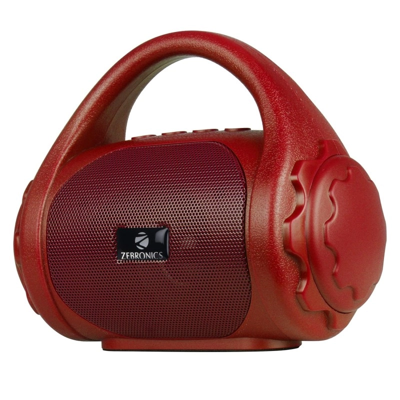 Zebronics ZEB-COUNTY 3W Wireless Bluetooth Portable Speaker With Supporting Carry Handle, USB, SD Card, AUX, FM & Call Function. (Black)