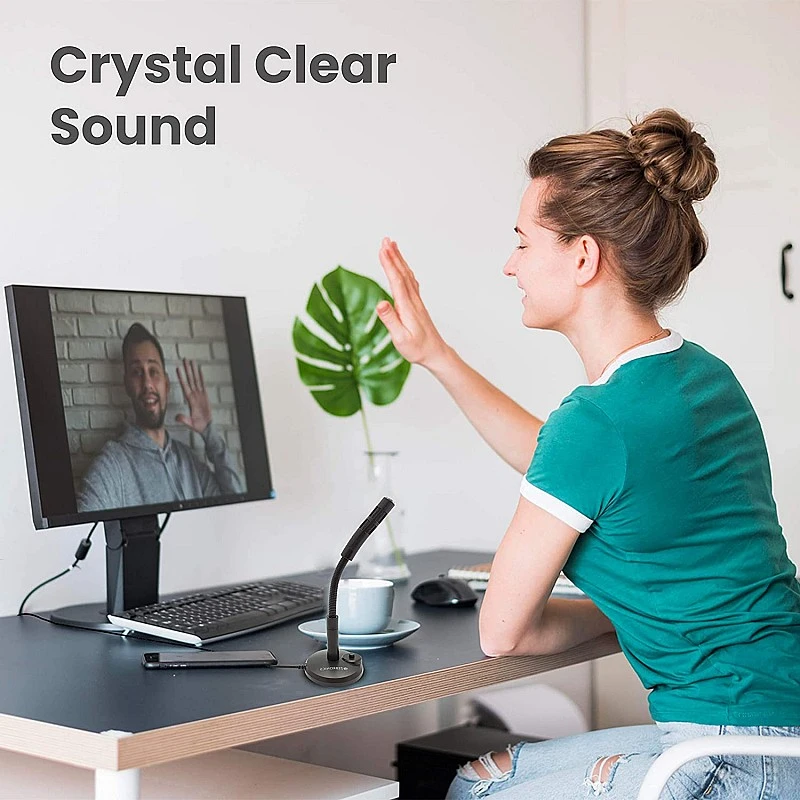 Zebronics ZEB-SM600 PRO Omnidirectional Desktop Microphone, 3.5mm Connector, Flexible Design, 2 Meter Braided Cable Zebronics ZEB-SM600 PRO Omnidirectional Desktop Microphone, 3.5mm Connector, Flexible Design, 2 Meter Braided Cable